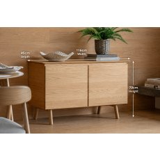 Gallery Direct Madrid Sideboard in Oak Gallery Direct Madrid Sideboard in Oak