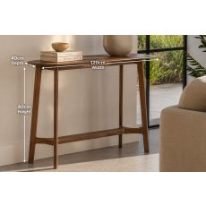 Gallery Direct Madrid Console Table in Walnut Gallery Direct Madrid Console Table in Walnut