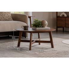 Gallery Direct Madrid Coffee Table in Walnut Gallery Direct Madrid Coffee Table in Walnut