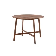 Gallery Direct Madrid Round Dining Table in Walnut