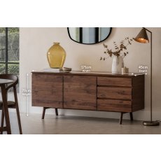 Gallery Direct Madrid Large Sideboard in Walnut Gallery Direct Madrid Large Sideboard in Walnut