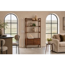 Gallery Direct Madrid Open Display in Walnut Gallery Direct Madrid Open Display in Walnut