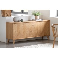 Gallery Direct Milano Oak Large Sideboard