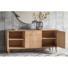 Gallery Direct Milano Oak Large Sideboard