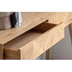 Gallery Direct Milano Oak 2 Drawer Console Table