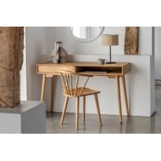 Gallery Direct Milano Oak 1 Drawer Desk