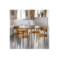 Gallery Direct Milano Oak Round Dining Table