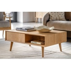 Gallery Direct Milano Oak Drawer Coffee Table