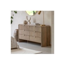 Gallery Direct Colonna Mango Wood 6 Drawer Chest of Drawers