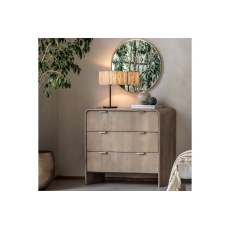 Gallery Direct Colonna Mango Wood 3 Drawer Chest of Drawers