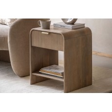 Gallery Direct Colonna Mango Wood Large Bedside Table