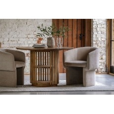 Gallery Direct Voss Mango Wood Slatted Dining Table