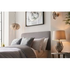 Gallery Direct Delphine 1 Table Lamp Silver Leaf