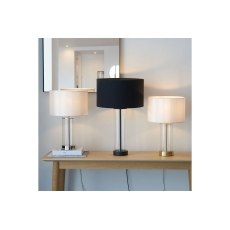 Gallery Direct Lessina Table Lamp Nickel