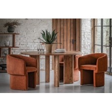 Gallery Direct Holm Dining Chair in Rust Gallery Direct Holm Dining Chair in Rust