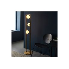 Gallery Direct Teo 3 Floor Lamp Brushed Gold