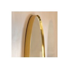 Gallery Direct Holworth Pebble Mirror Gold 700x900mm