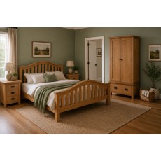 Salisbury Waxed Premium Oak Classic Bedframe