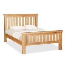 Salisbury Waxed Premium Oak Slatted Bed Frame