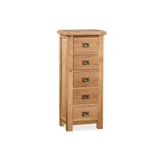 Salisbury Waxed Premium Oak Tallboy Chest Of Drawers