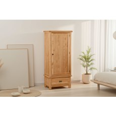 Salisbury Waxed Premium Oak Single Wardrobe Salisbury Waxed Premium Oak Single Wardrobe