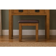 Salisbury Waxed Premium Oak Dressing Table Stool
