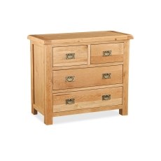Salisbury Waxed Premium Oak 2 Over 2 Chest Of Drawers