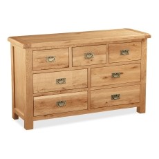 Salisbury Waxed Premium Oak 3 Over 4 Chest Of Drawers