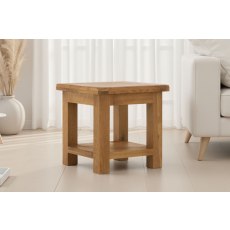 Salisbury Waxed Premium Oak Lamp Table