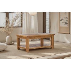 Salisbury Waxed Premium Oak Large Coffee Table