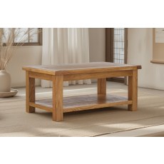 Salisbury Waxed Premium Oak Large Coffee Table
