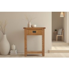 Salisbury Waxed Premium Oak Telephone Table