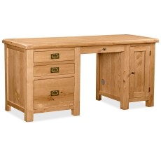Salisbury Waxed Premium Oak Double Desk