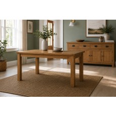 Salisbury Waxed Premium Oak Small Extending Dining Table
