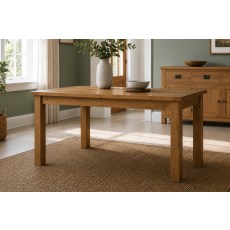 Salisbury Waxed Premium Oak Small Extending Dining Table