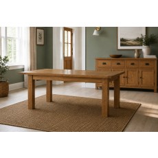 Salisbury Waxed Premium Oak Large Extending Dining Table