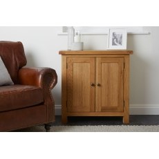 Salisbury Waxed Premium Oak Mini Cupboard
