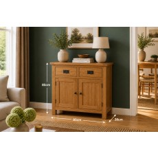 Salisbury Waxed Premium Oak Mini Sideboard