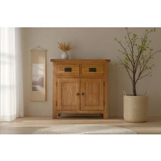 Salisbury Waxed Premium Oak Mini Sideboard
