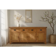 Salisbury Waxed Premium Oak Extra Large Sideboard