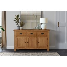Salisbury Waxed Premium Oak Large Sideboard