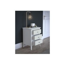 Hampstead Painted White Bedside Table