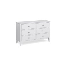 Hampstead Painted White 6 Drawers Chest Of Drawers