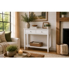 Hampstead Painted White Console Table