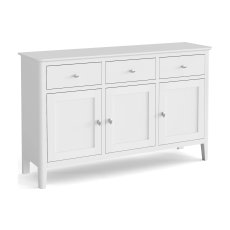 Hampstead Painted White 3 Door Sideboard