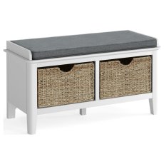 Hampstead Painted White Storage Bench