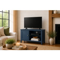 Harrogate Painted Blue Small Tv Unit Harrogate Painted Blue Small Tv Unit