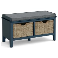 Harrogate Painted Blue Storage Bench