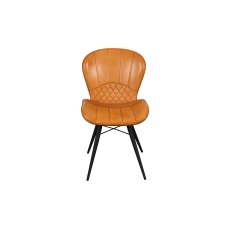 Amory PU Leather Dining Chair in Mustard