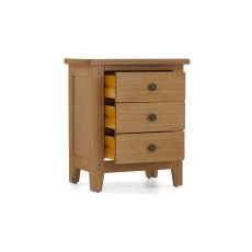 Burford Country Oak Bedside Table